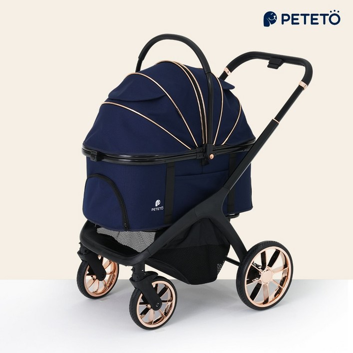 [코오롱보증] 강아지 접이식 유모차 반려동물 펫 고양이 애견 개모차 PETETO 페테토 COSMO, 프리미엄