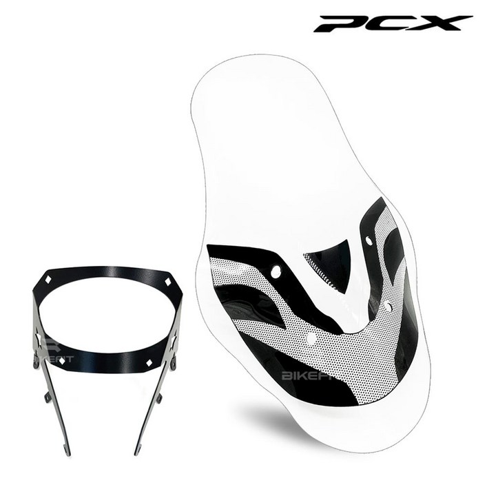 혼다 PCX 롱스크린 84cm 브라켓포함 더뉴 윈드쉴드 국산 1820년식, 1세트