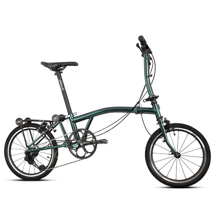 와이비홀딩스 에이스오픽스 접이식자전거 aceoffix HITO 24년형 미니벨로 20인치 휴대용, 16인치카멜레온그린 - 쇼핑앤샵