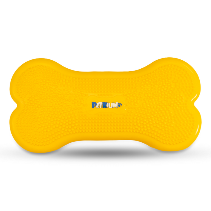페키움 강아지 뼈다귀 짐볼 슬개골 탈구예방 관절 운동기구 입문용, 1개, 옐로우