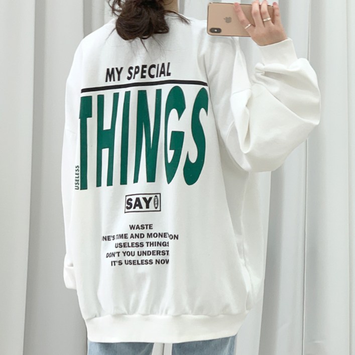 티데일리 띵스 오버핏 맨투맨 티데일리 띵스 오버핏 맨투맨
