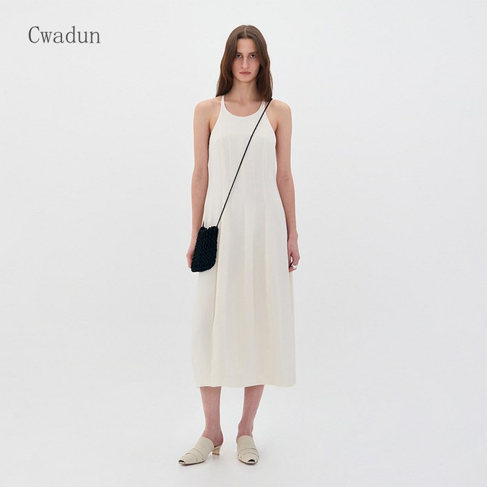 Cwadun 여름 원피스 여성 슬림핏 오프숄더 A라인 스커트 ML446