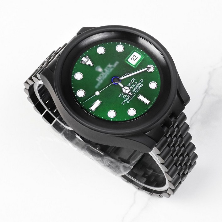 타임스토리 갤럭시워치5 호환 쥬빌레 날개형 메탈 스트랩, 블랙