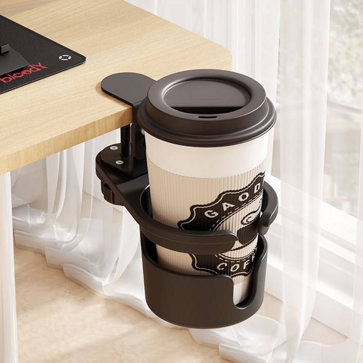 아킴 무타공 회전형 책상 컵홀더 사무실 컵홀더 텀블러 거치대 테이블 컵홀더