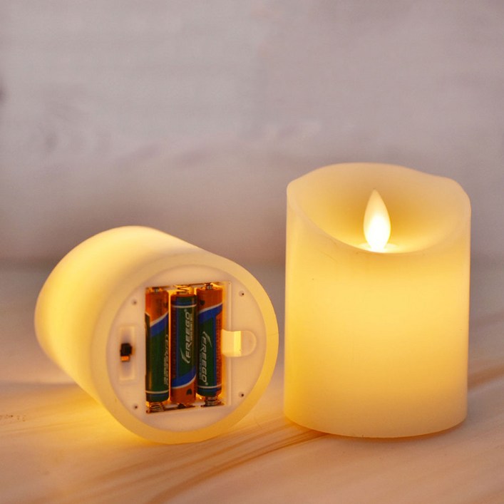 [티케이샵] 양초 캔들 LED 무드등(건전지타입)
