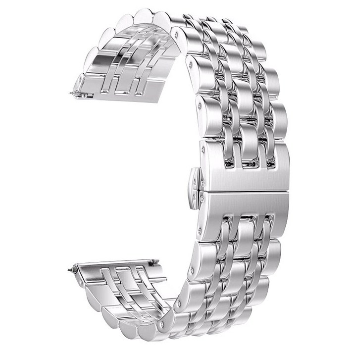 빅컴퍼니 갤럭시워치3 호환 액티브2 럭셔리메탈무광 밴드 20mm 4142mm