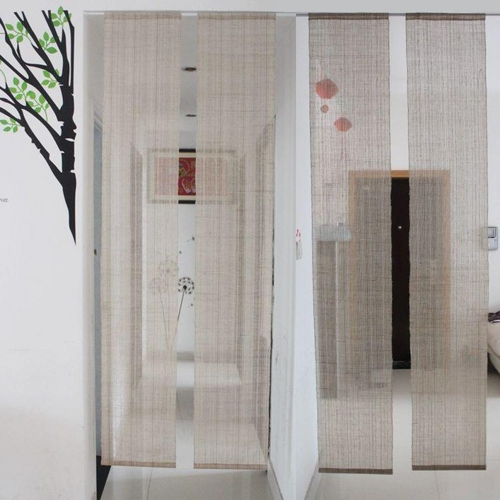 삼배 조각보 모시가리개 차양막 커튼