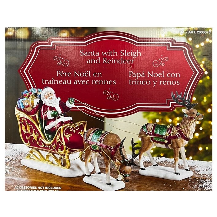 크리스마스 장식 산타와 순록 소품 인테리어 코스트코