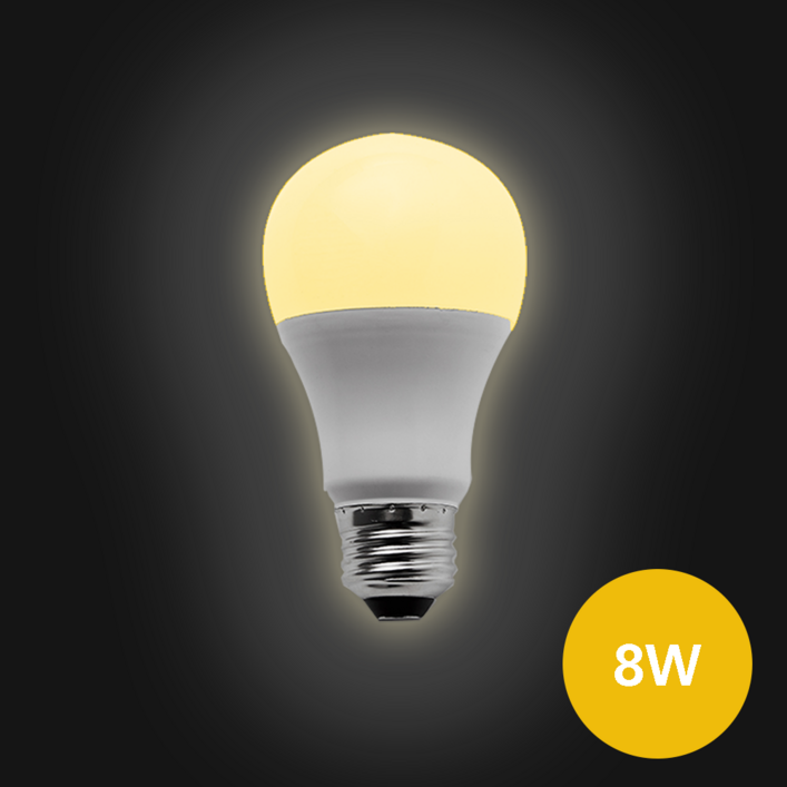 e26 소켓 LED 전구 8W 주황색빛,3000K, 전구색, 35개