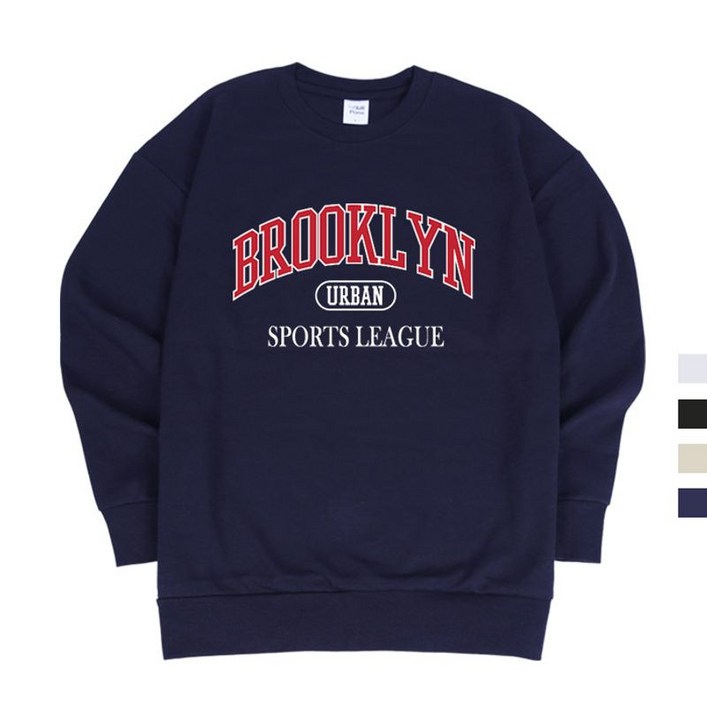 브루클린 리그 스탠다드 남여공용 맨투맨