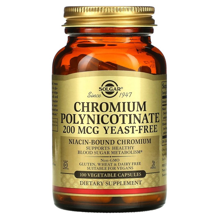 솔가 크롬 폴리니코티네이트 200 mcg 100 베지캡 솔가 크롬 폴리니코티네이트 200 mcg 100 베지캡