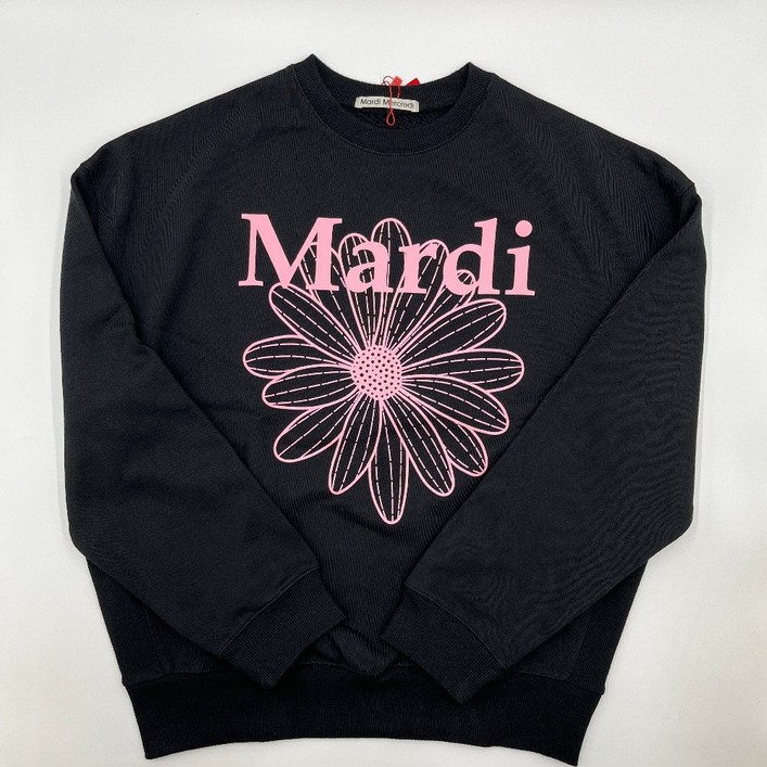 마르디메크르디 맨투맨 스웻셔츠 블랙핑크 긴팔티