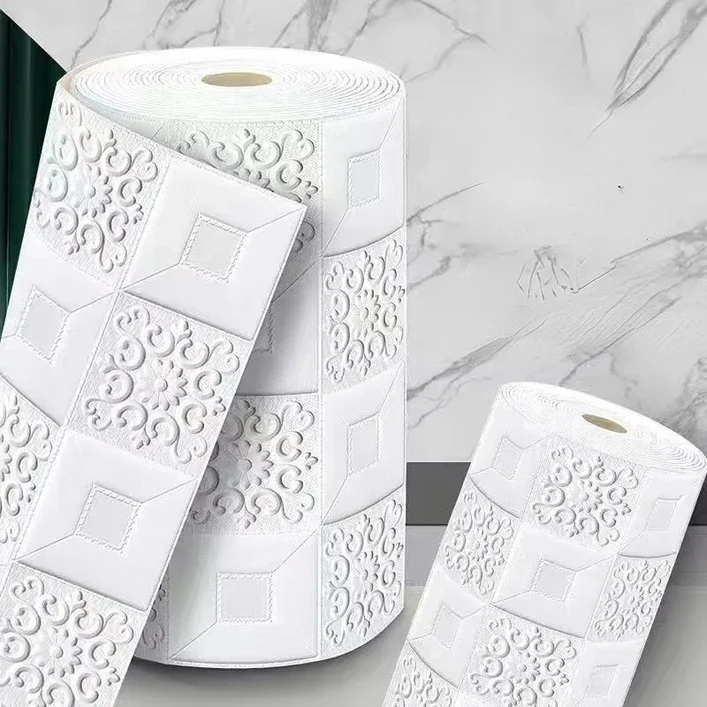 70cmx1m2m5m10m 방수 3D 스테레오 벽 스티커 천장 침실 지붕 벽 종이 자기 접착 지붕 장식 벽지