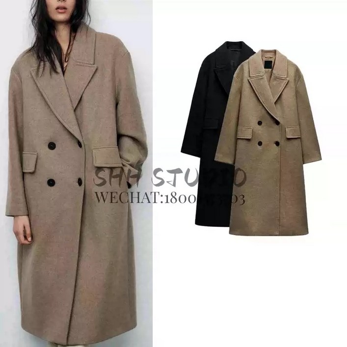 여성울코트 자라 ZARA 블렌드 더블 브레스트 오버사이즈 8073 265 여성울코트 자라 ZARA 블렌드 더블 브레스트 오버사이즈 8073 265