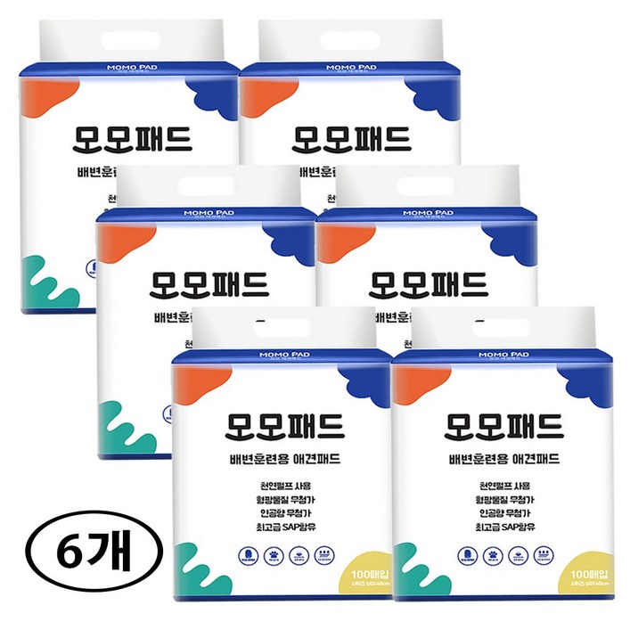 애견 강아지 반려견 배변패드 천연펄프 방수면 초대형패드 76X60cm, 20개입, 6개, 20개입