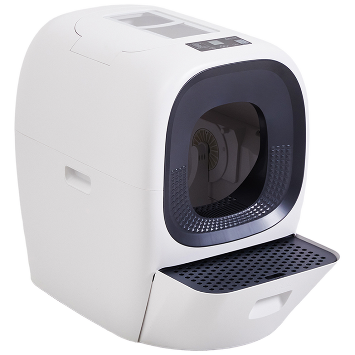 라라홈 고양이 리얼 스쿠퍼 자동 청소 화장실 80L LH100107, 화이트, 1개