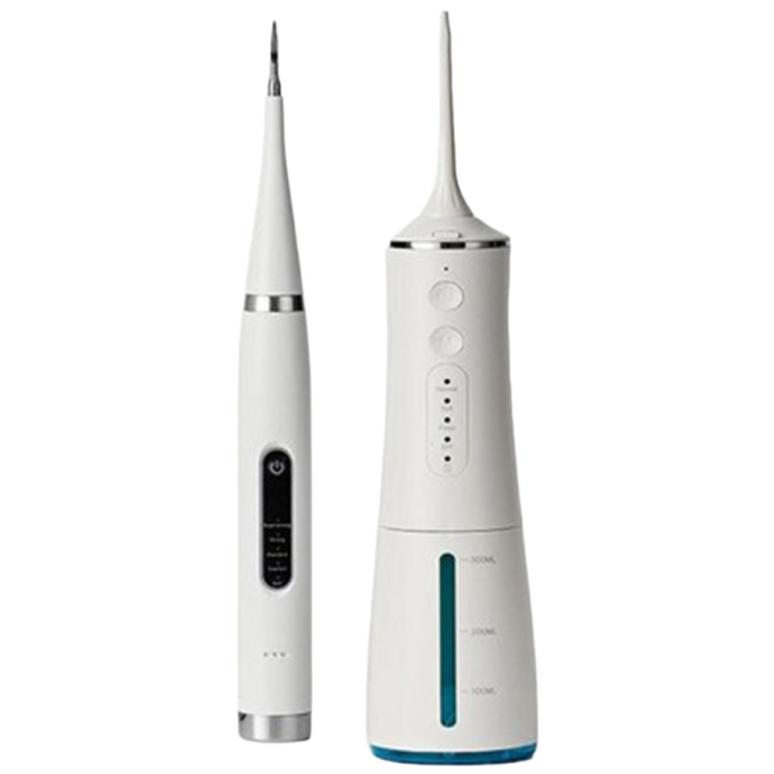 [치과공식판매] 원웨이 휴대용 구강세정기 초음파 구강청결기 스타터 1+1, 2개