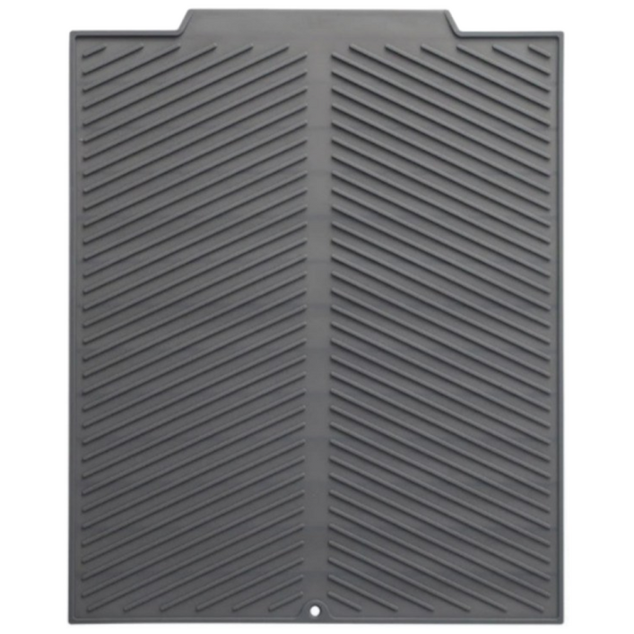 위드으노 식기 건조매트 물빠짐 드라잉매트 건조대, 미들그레이, 1개