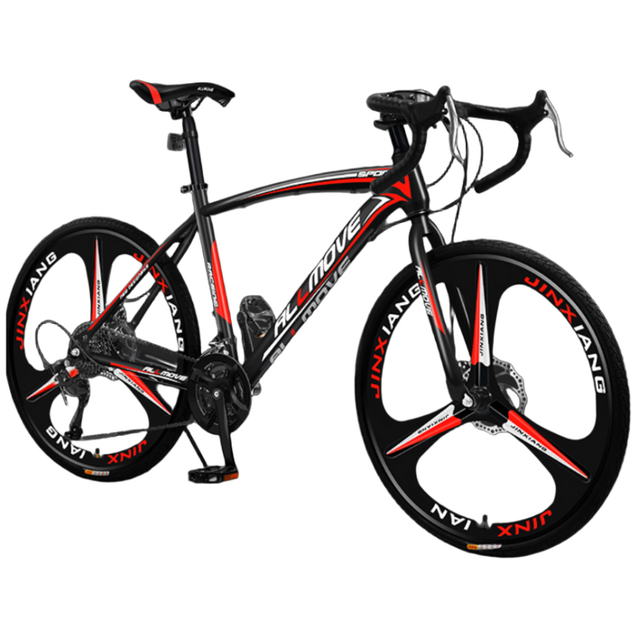 비렌테 로드자전거 싸이클 픽시 자전거 입문용 출퇴근 등하교 학생자전거, 1개, 170cm, 화이트