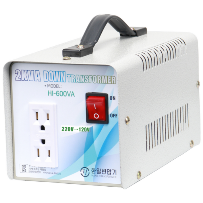 2k 220120 다운변압기  한일트랜스도란스 미국제품을 한국에서 사용, 1개