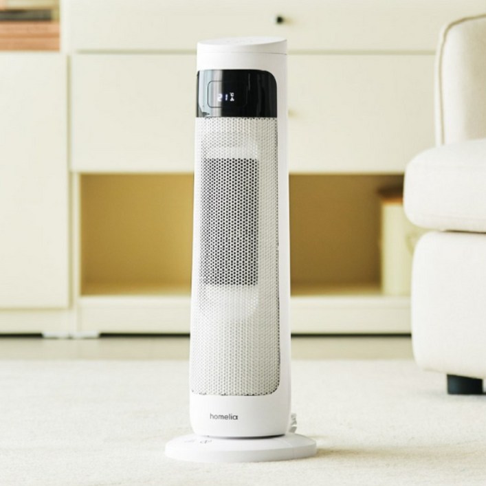 신제품 홈리아 PTC 온풍기 3초 발열 프리미엄 히터 리모컨 급속히팅, 단일상품, 화이트