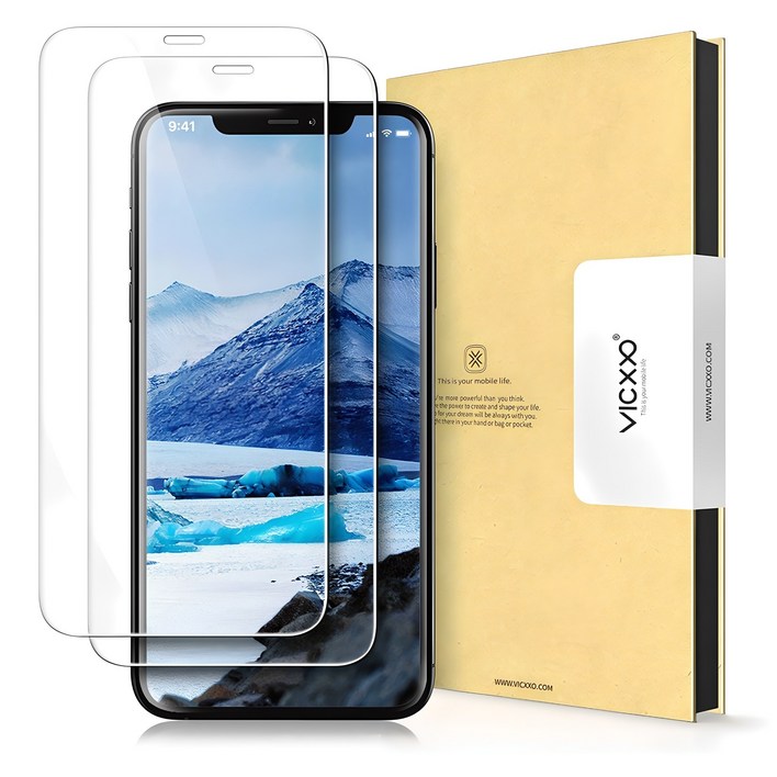 빅쏘 2.5C 아이폰 강화유리 휴대폰 액정보호필름 2매