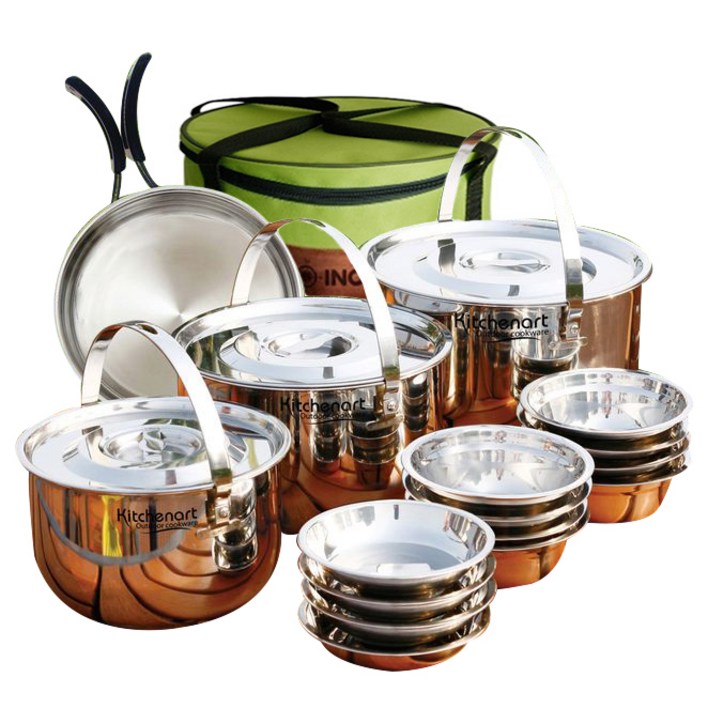 키친아트 스텐레스 8-9인용 코펠 세트