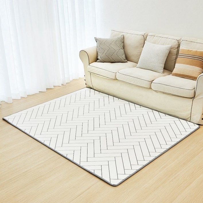 코멧 유아용 논슬립 헤링본 PE 거실매트