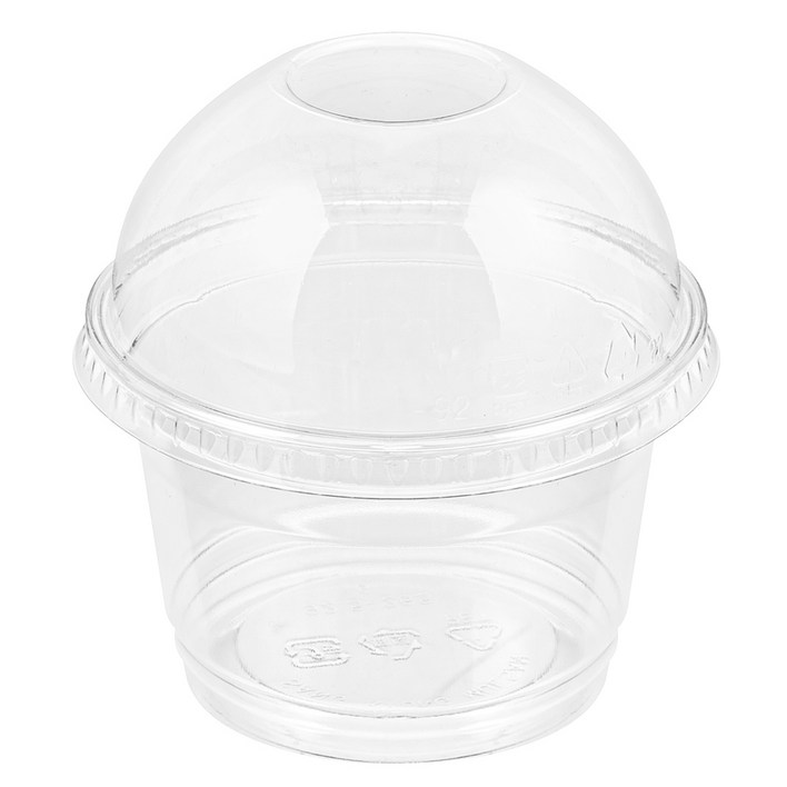 탐사 PET 투명 디저트컵 265mL + 뚜껑