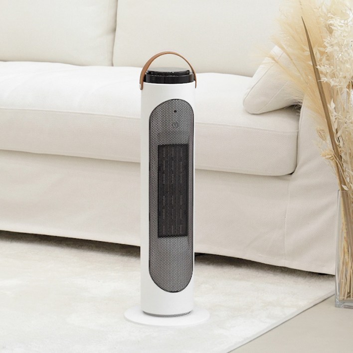 클래파 자동회전 절전형 PTC 타워 온풍기, BPH380W, 화이트