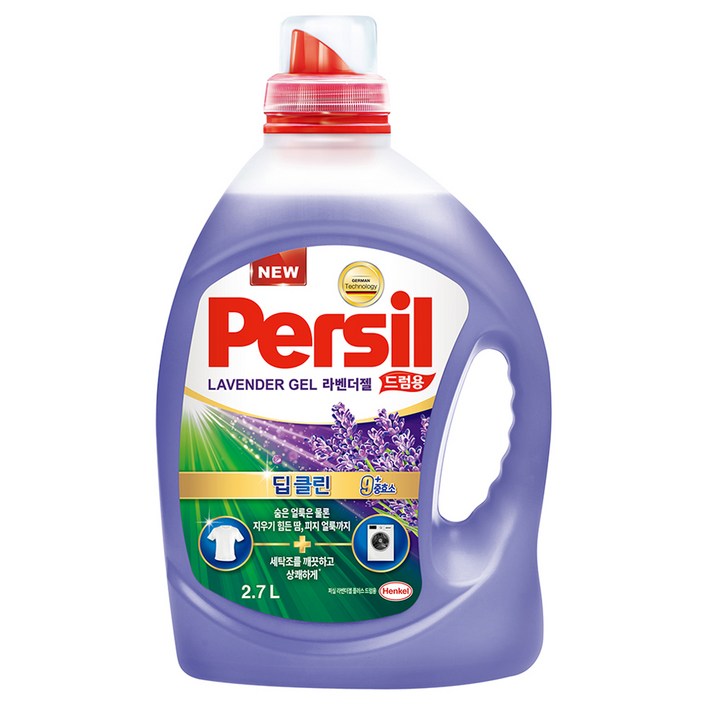 퍼실 딥 클린 라벤더젤 플러스 드럼용 액상세제 본품, 2.7L, 1개