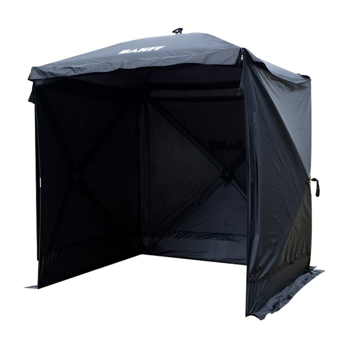 홀리데이타프스크린 밴프 원터치 사각 스크린 텐트 CT029, 블랙, 1개