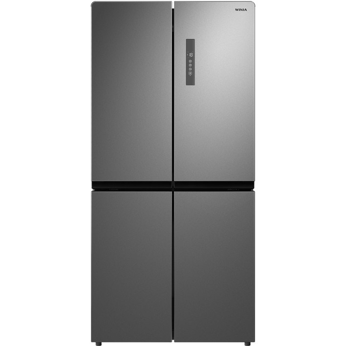 위니아 세미빌트인 4도어 냉장고 479L 방문설치, VWRW486GEMISO, 이녹스 실버 6850330455