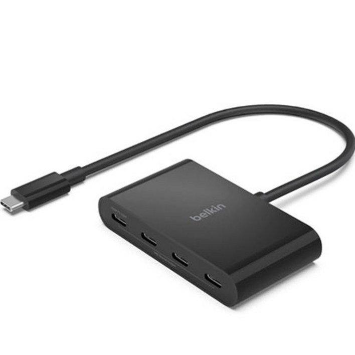 벨킨 4in1 USBC타입 멀티 허브 10Gbps AVC018btBK, 블랙, 1개 벨킨 4in1 USBC타입 멀티 허브 10Gbps AVC018btBK, 블랙, 1개