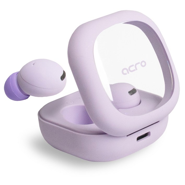 아크로 AIR BUDS 블루투스 이어폰, 단일상품, 퍼플