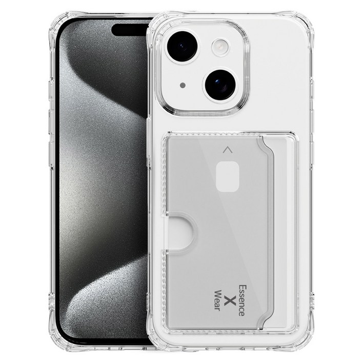 에센스웨어 글레시스 카드수납 투명 젤리 휴대폰 케이스