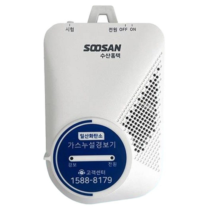 수산홈텍 일산화탄소 경보기 COB480S, 1개, 화이트