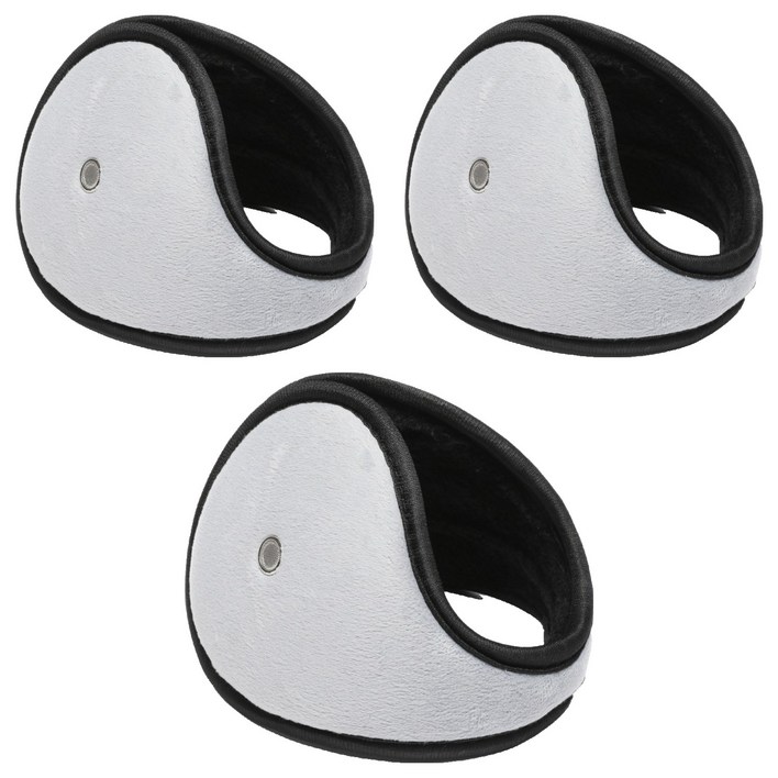 웰픽 스포츠 방풍따뜻한 보온귀마개, 그레이, 3개