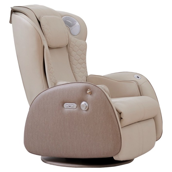 이노브엠 스노크 체어 전동스윙 스마트센싱 힐링 안마의자, 전용 핸드폰 거치대, 베이스 커버 방문설치, 우든 브라운, IMS100