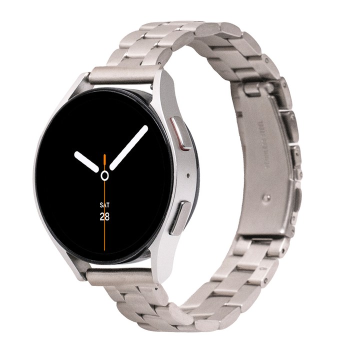 누아트 갤럭시워치 호환 스트랩 슬림핏 라이트 메탈 밴드 일자형