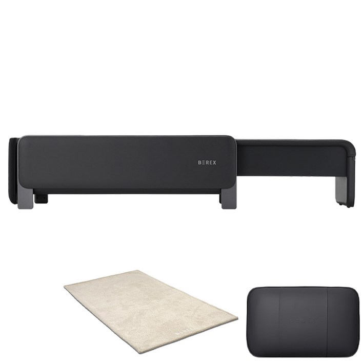 비렉스 안마베드  마사지쿠션  러그 방문설치, MBB01, 잉크 블랙