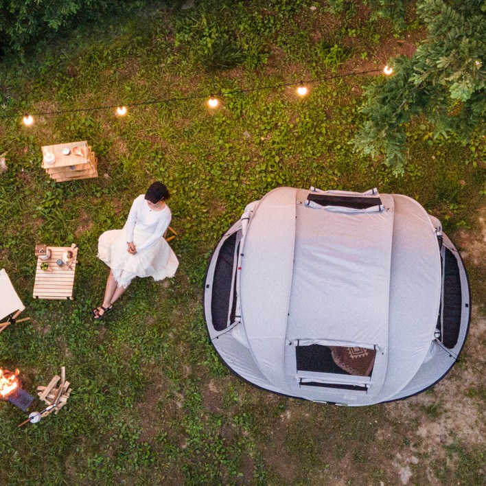 아이두젠 마운트프로 노바 원터치 팝업 텐트 그늘막, 애쉬그레이, 4~5인용