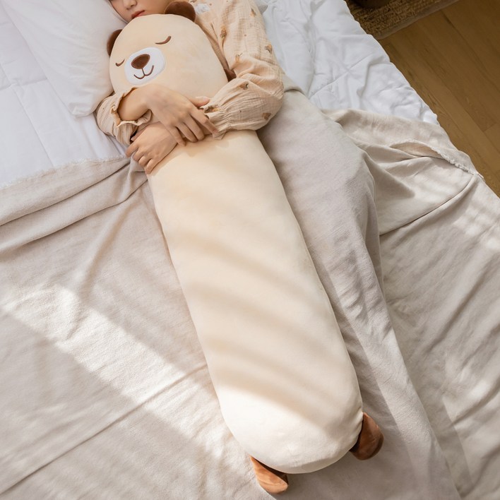 레토 곰 인형 바디필로우 솜포함 LBPLB05, 혼합색상