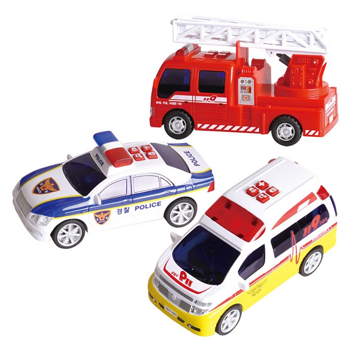 바니랜드 출동 구조대 장난감 작동완구 3종 세트
