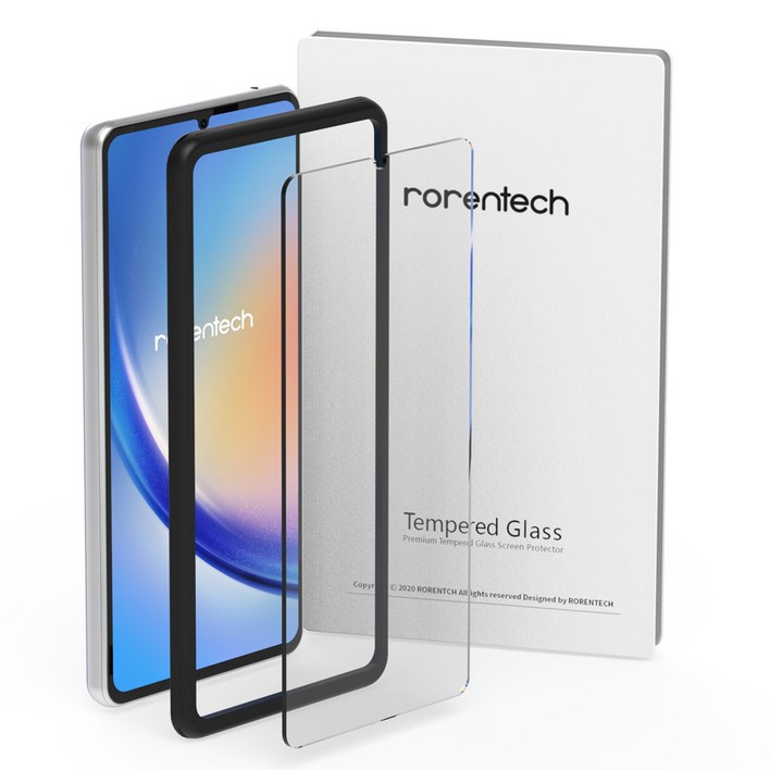 로랜텍 갤럭시 강화유리 풀커버 호환 지문인식 액정보호필름, 1개