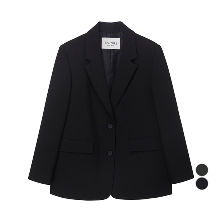 마인드브릿지 여성용 울혼방 오버핏 싱글 자켓 MZJK6212