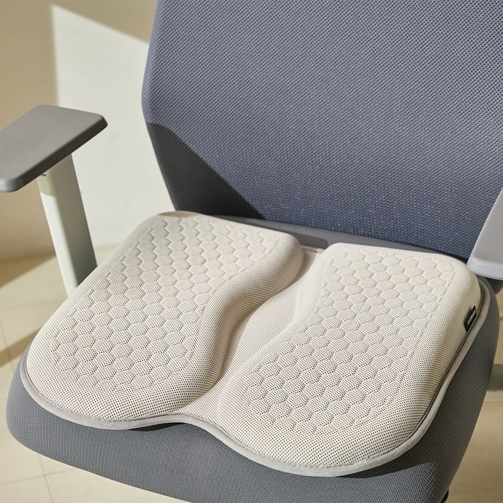 듀오백 듀얼젤 집중 쿨링 쿠션 기능성방석, 그레이