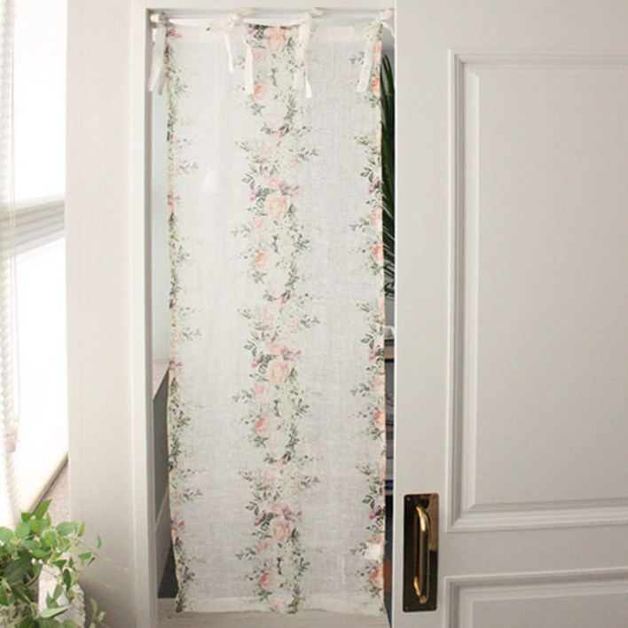 꼬떼따블 부케 플로랄 숏 커튼