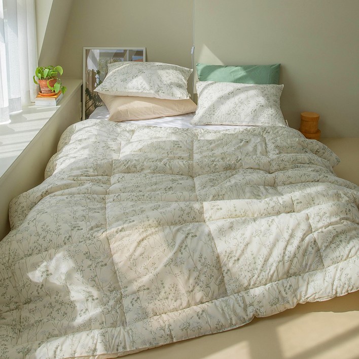 바자르 국내생산 모로코 광목워싱 차렵이불베개세트