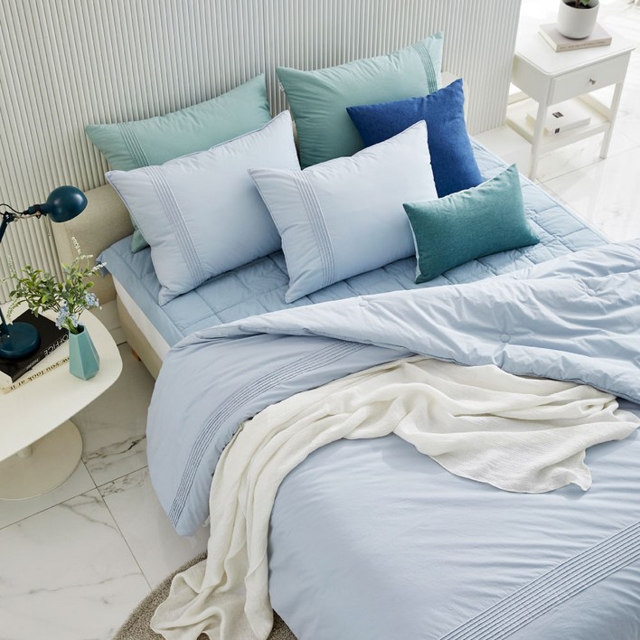 로라애슐리 에디슨 60수 워싱면 차렵이불